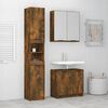 vidaXL Bathroom Furniture Set Smoked Oak Engineered Wood Large