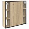 vidaXL Bathroom Mirror Cabinet Beige 60 x 16 x 60 cm Engineered wood