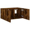 vidaXL TV Wall Cabinet Smoked Oak Engineered Wood Small TV Wall Cabinet