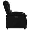 vidaXL Electric Recliner Chair Black Faux Leather, Metal, Plywood Standard