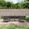 vidaXL Garden Lounge Set Anthracite Poly rattan Large Modular