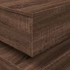 vidaXL Coffee Table Brown Oak Engineered Wood 19.7x19.7x15.7 in
