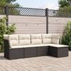 vidaXL Backyard Sofa Set Black