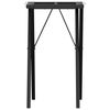 vidaXL Dining Table Leg Black Powder-coated steel Standard Durable