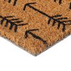 vidaXL Door Mat Natural Coir, PVC 17.7 x 29.5 in Non-slip Coir Doormat