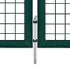 vidaXL Fence Gate Steel 118.1x49.2" Green