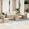 vidaXL Garden Sofa Set Beige