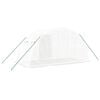 vidaXL Greenhouse White PE (polyethylene), galvanized steel 86 sq ft