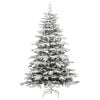 vidaXL Artificial Hinged Christmas Tree Green and white PVC, PE, Iron