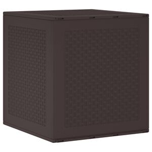vidaXL Storage Box Brown 21.65 x 20.87 x 22.44 in Polypropylene