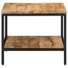 vidaXL Coffee Table Natural wood color Solid rough mango wood, Iron Medium