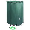vidaXL Rain Water Tank Dark Green PVC Large Collapsible
