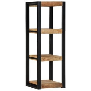 vidaXL Wall Shelf Natural Solid Mango Wood Medium Wall Shelf Square