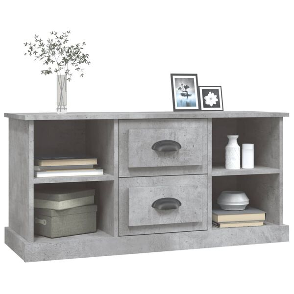 vidaXL TV Cabinet Concrete grey Engineered wood Standard TV Cabinet
