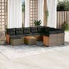 vidaXL Garden Sofa Set Grey