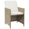 vidaXL Garden Dining Set Beige