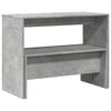 vidaXL Dining Table And Bench Set Concrete grey Engineered wood Standard
