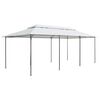 vidaXL Gazebo with Curtains 236.2"x117.3"x106.3" White 0.6 oz/ft²