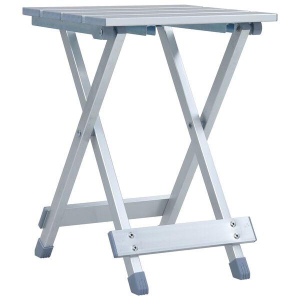 vidaXL Camping Stool Aluminium 11.0x10.2x15.4"