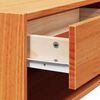 vidaXL Bedside Table Wax Brown 19.69 x 12.80 x 9.45 in Solid pine wood