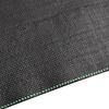 vidaXL Weed Membrane Black with green stripes Polypropylene