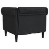 vidaXL Chesterfield Sofa Chair Black