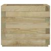 vidaXL Raised Bed Green Treated Pine Wood Medium Durable Rustic