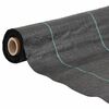 vidaXL Weed Membrane Black 100% Polypropylene 6.6ft x 32.8ft Foldable