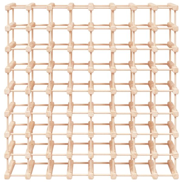vidaXL Wine Rack for 72 Bottles 35.6x9.1x35.6" Solid Wood Pine