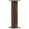 vidaXL Speaker Stands 2 pcs Brown Oak 11.8x11.8x37.4" Engineered Wood