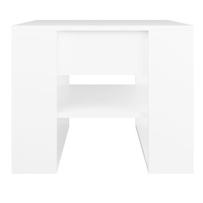 vidaXL Coffee Table White 21.9"x21.7"x17.7" Engineered Wood