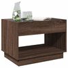 vidaXL Coffee Table Brown oak Engineered wood, Glass Medium Coffee Table