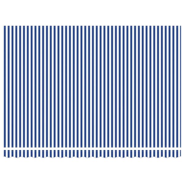 vidaXL Retractable Awning Blue and White Sturdy aluminum frame