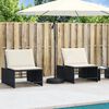 vidaXL Parasol Base Black PE (Polyethylene) and Concrete Standard