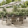 vidaXL Garden Dining Set Grey