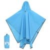 vidaXL Rain Poncho with Hood 2-in-1 Design Blue 87.8"x57.1"