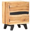 vidaXL Bedside Cabinet Natural Wood Solid Acacia Wood Standard
