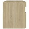 vidaXL Bedside Cabinet Set of 2 Sonoma oak Engineered wood