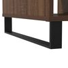 vidaXL Coffee Table Brown Oak Engineered Wood, Iron 41 in Coffee Table