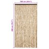 vidaXL Fly Curtain Beige 39.4x78.7" Chenille