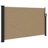 vidaXL Retractable Side Awning Taupe 100% polyester with PU coating Large