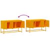 vidaXL TV Cabinet Mustard Yellow Steel 39.6 x 15.4 x 23.8 in TV Cabinet