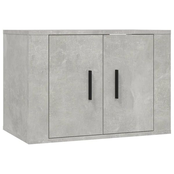 vidaXL TV Cabinet Set Set of 3 Concrete grey Engineered wood Medium