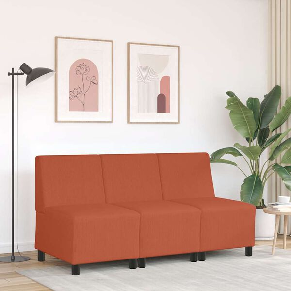 vidaXL Modular Sofa Unit Armless Orange 21.65 x 29.13 x 32.28 in