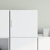 vidaXL Wall Cabinet White Engineered wood Medium Wall Cabinet Square