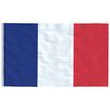 vidaXL France Flag Blue, White, Red 68D 100% Polyester 35.4x59.1 in