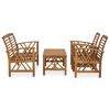 vidaXL Garden Lounge Set Brown Solid acacia wood Medium Durable