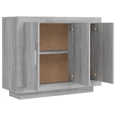 vidaXL Sideboard Gray Sonoma 36.2"x13.8"x29.5" Engineered Wood