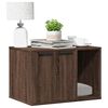 vidaXL Cat Litter Box Enclosure Brown oak Engineered wood