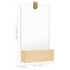 vidaXL Wall Mirror Variable wood tone due to natural variance